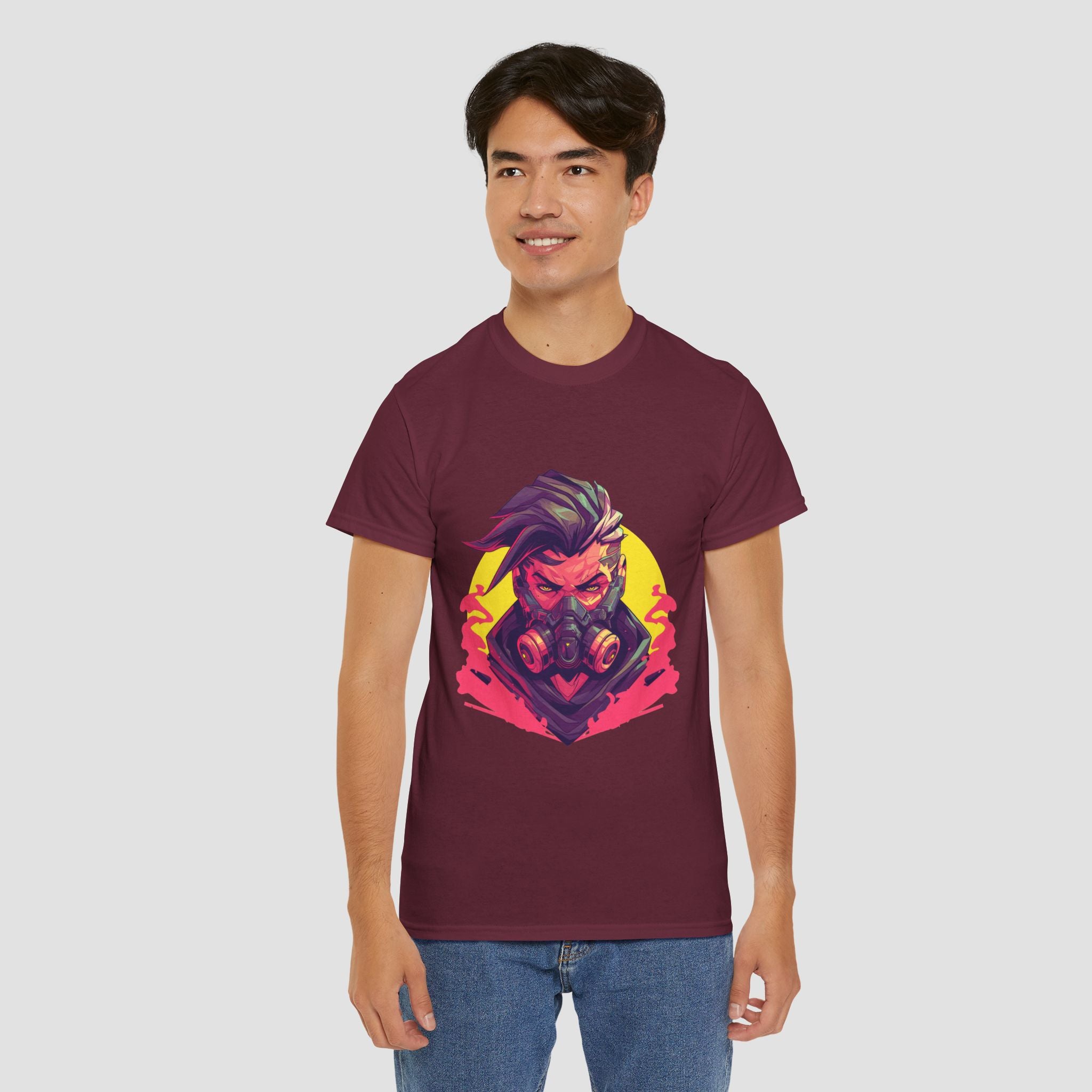 Vibrant Graphic Tee, Unisex Heavy Cotton Shirt.