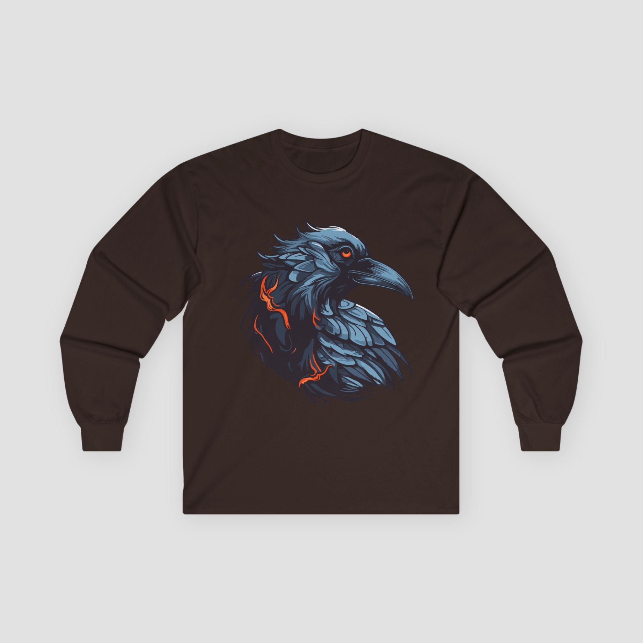 Stylish Raven Long Sleeve Tee.