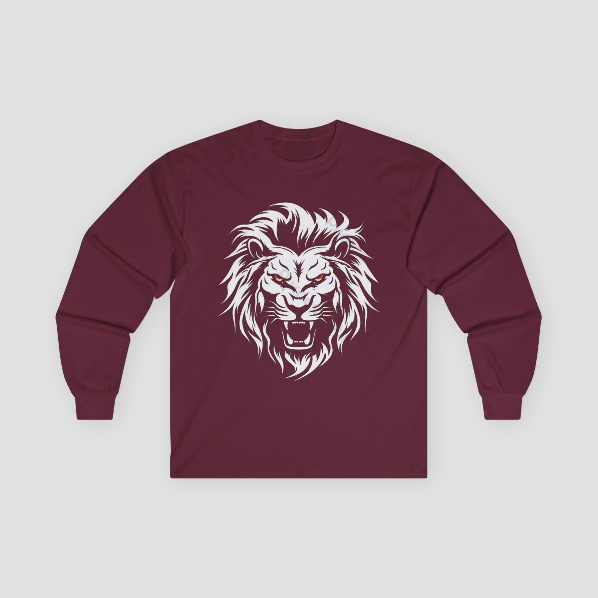 Fierce Lion Long Sleeve Tee, Unisex Shirt, Casual Outfits.