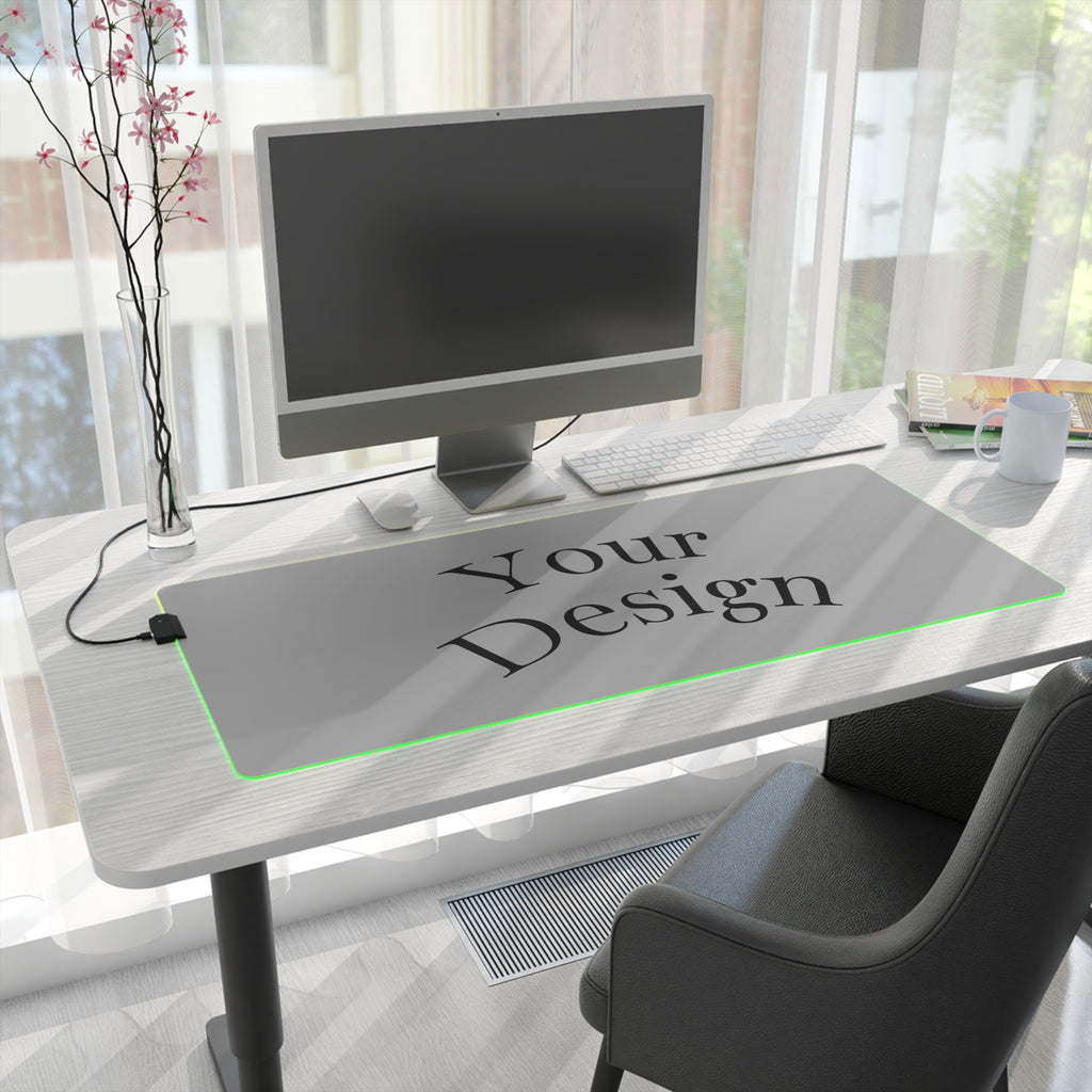 Custom LED Gaming Mouse Pad - Personalizable Desk Mat.