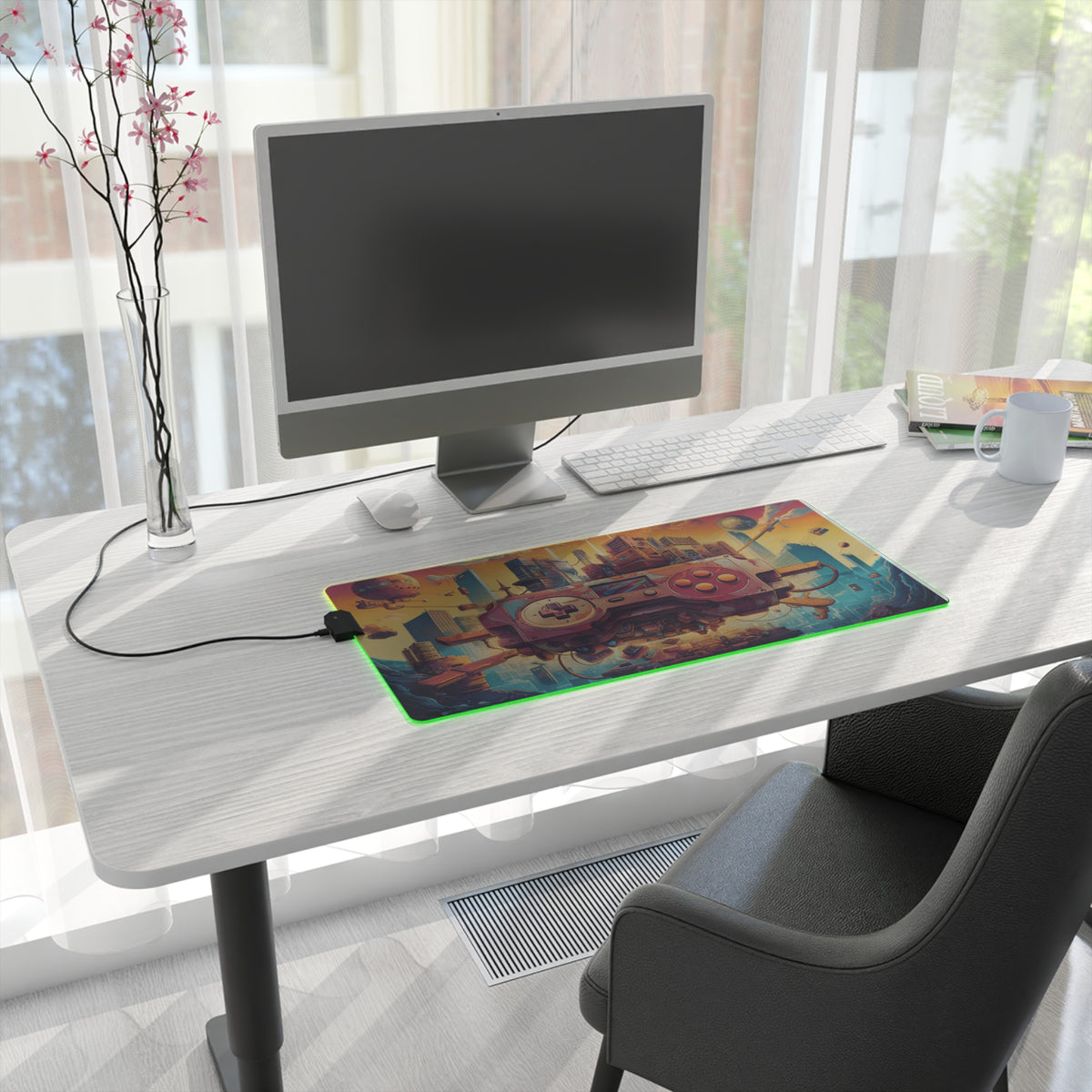 Retro Game Controller Design - LED Gaming Mouse Pad