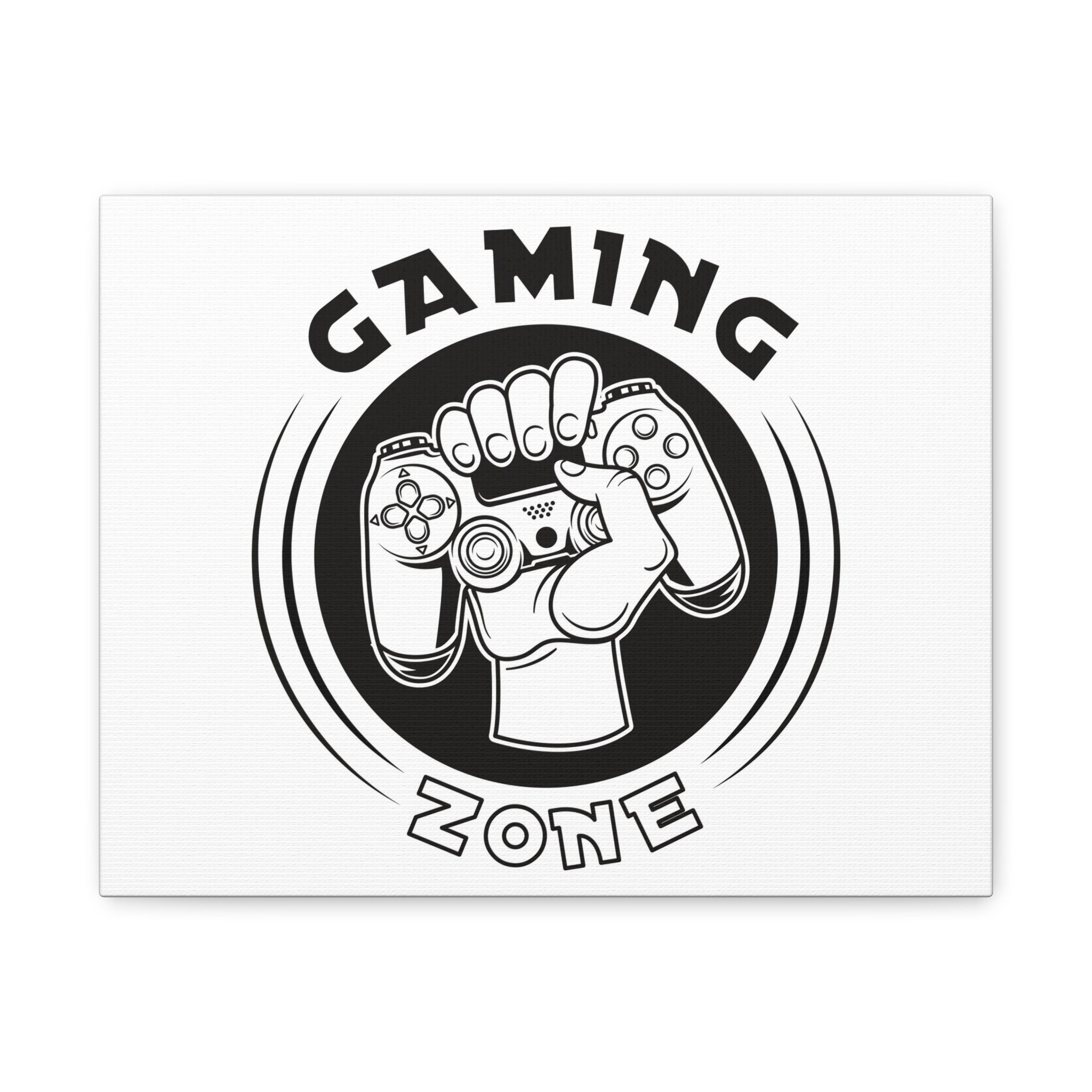 Gaming Zone Canvas Wall Art - Video Game Room Wall Art.