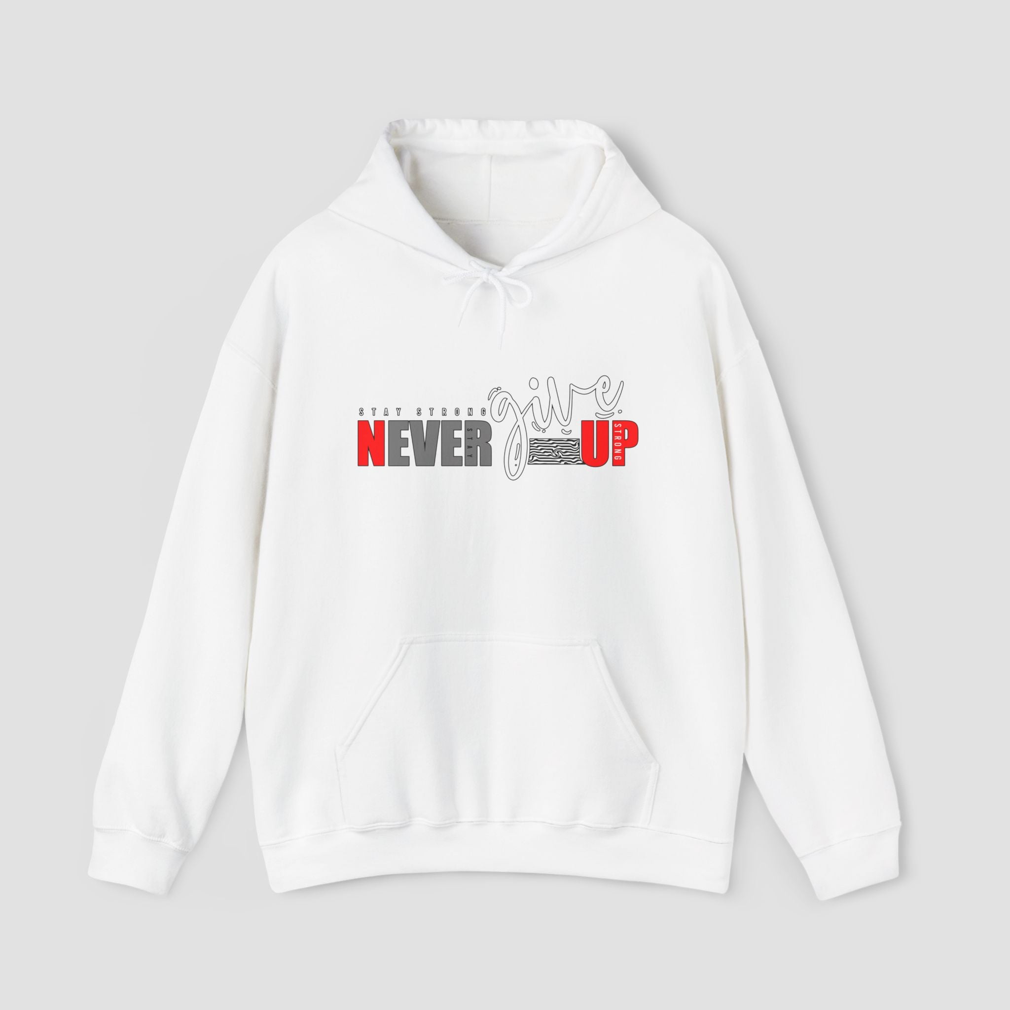 Never Give Up Unisex Heavy Blend | Motivational Hoodie |