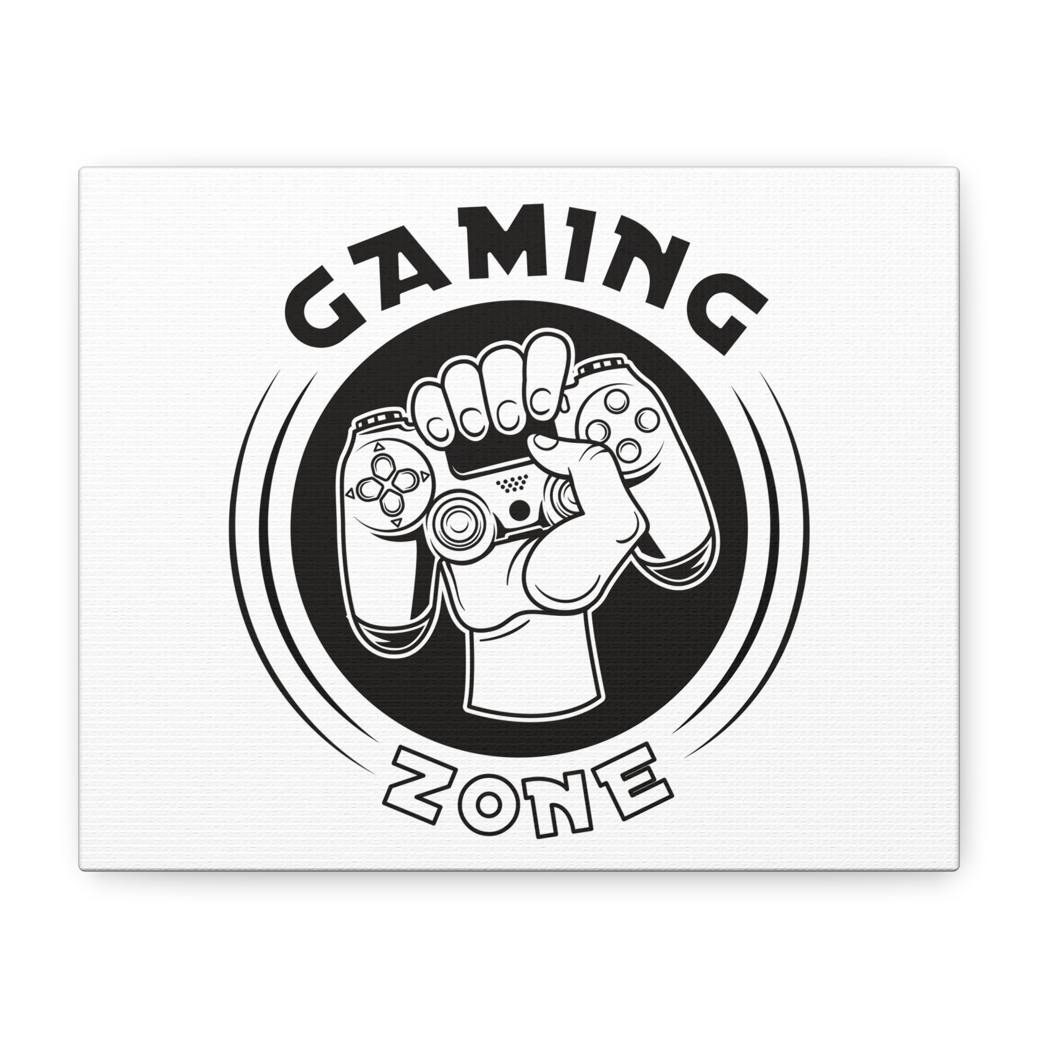 Gaming Zone Canvas Wall Art - Video Game Room Wall Art.