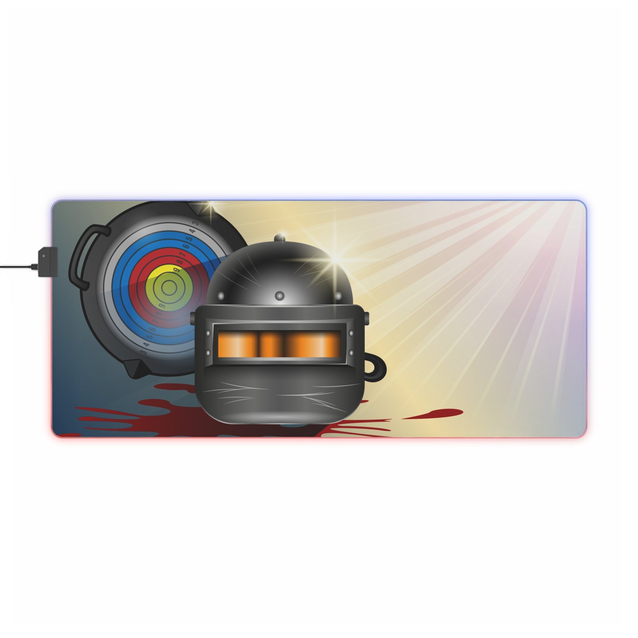 PUBG Mouse Pad - LED Gaming Mouse Pad