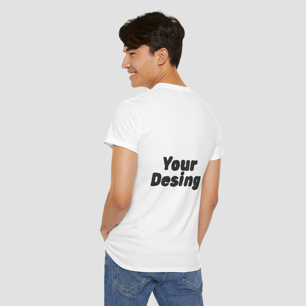 Customizable Unisex Cotton Tee - Personalize Your Style,