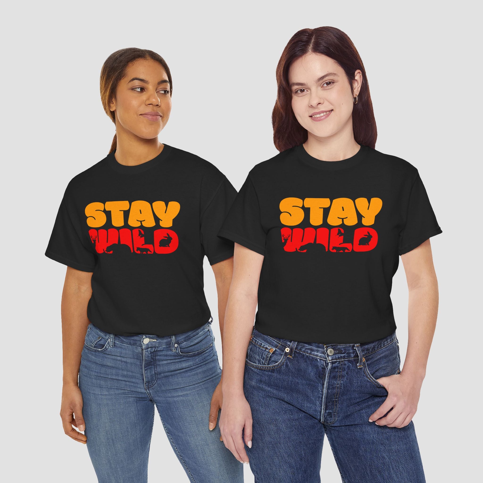 Stay Wild Graphic Tee, Unisex Cotton Shirt.