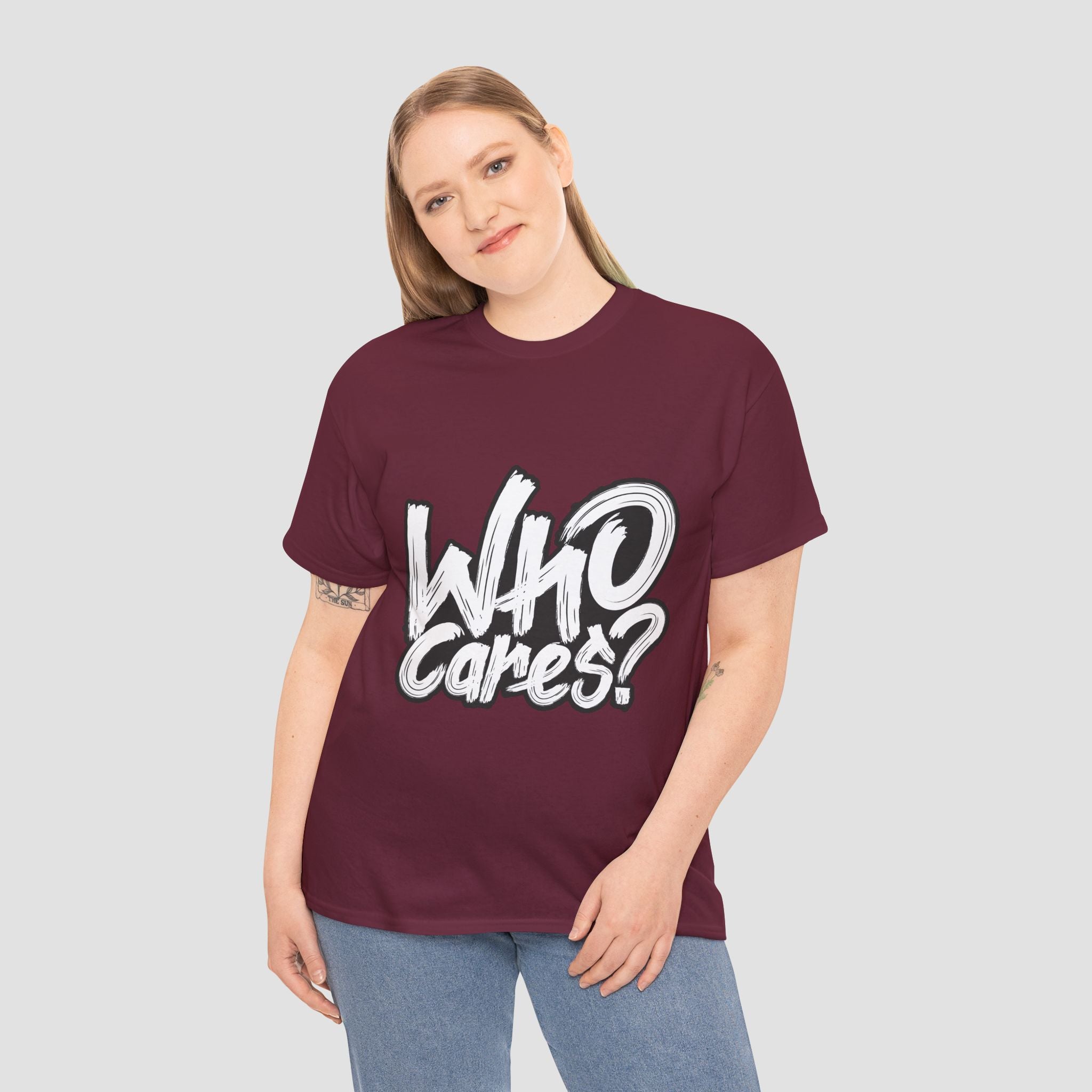 Who Cares? Unisex Heavy Cotton.