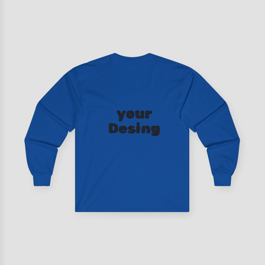 Customizable Long Sleeve Tee - Casual Comfort.