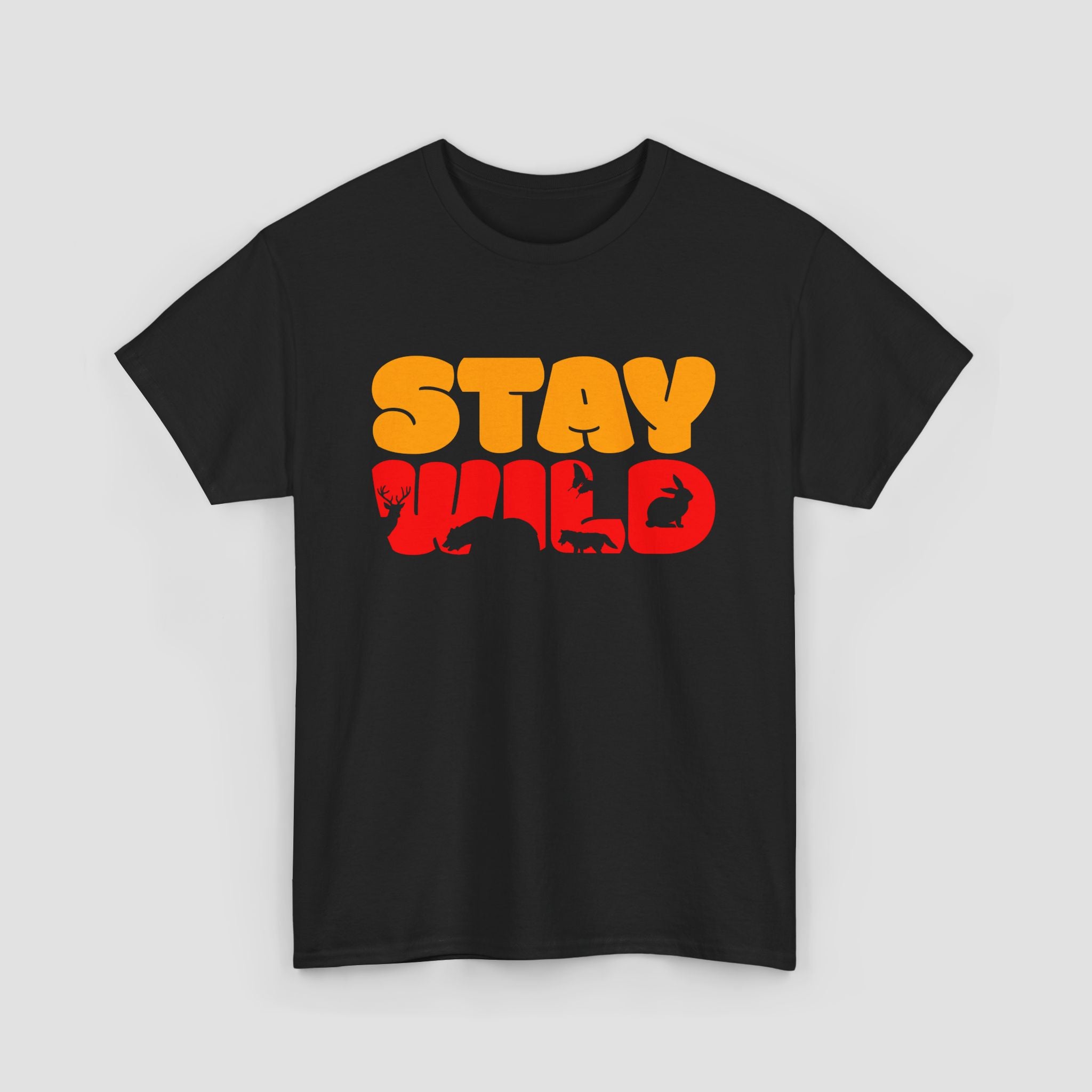 Stay Wild Graphic Tee, Unisex Cotton Shirt.