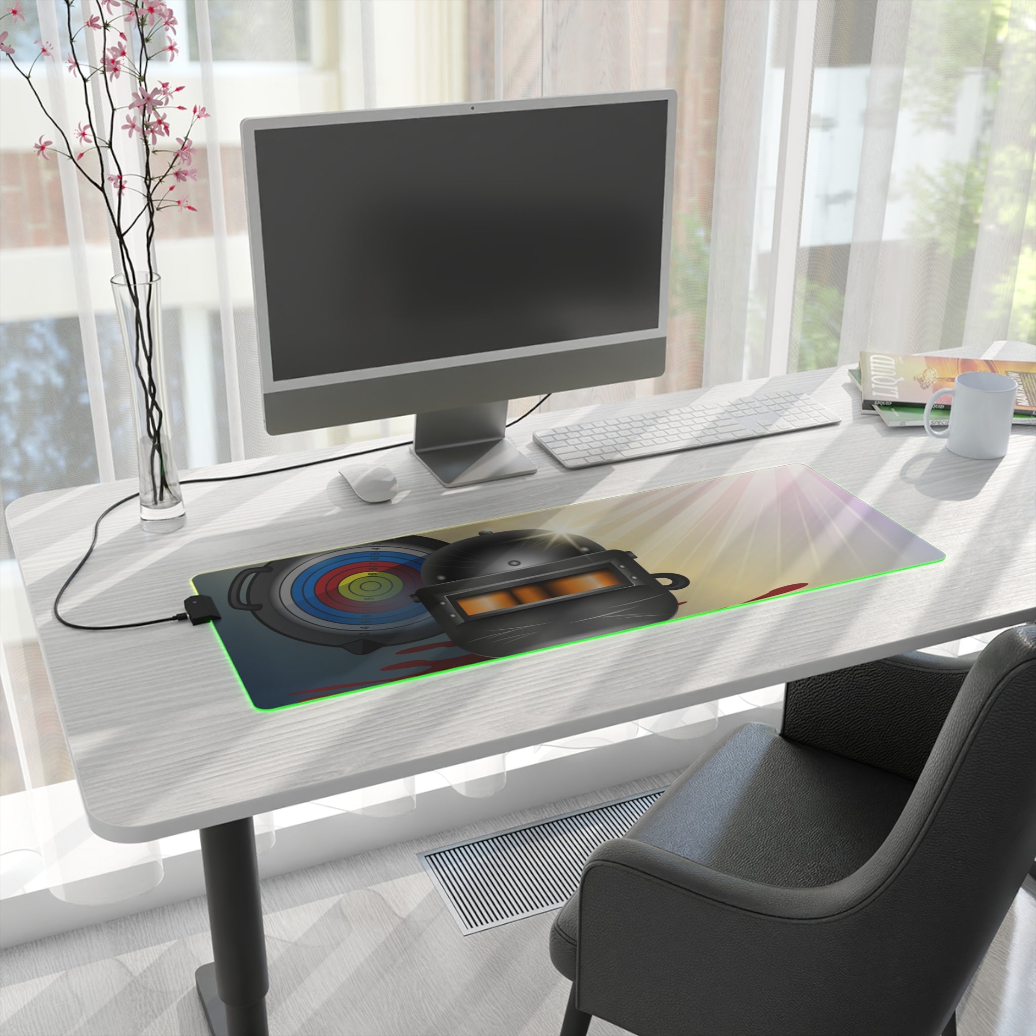 PUBG Mouse Pad - LED Gaming Mouse Pad