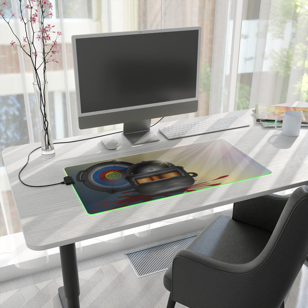 PUBG Mouse Pad - LED Gaming Mouse Pad