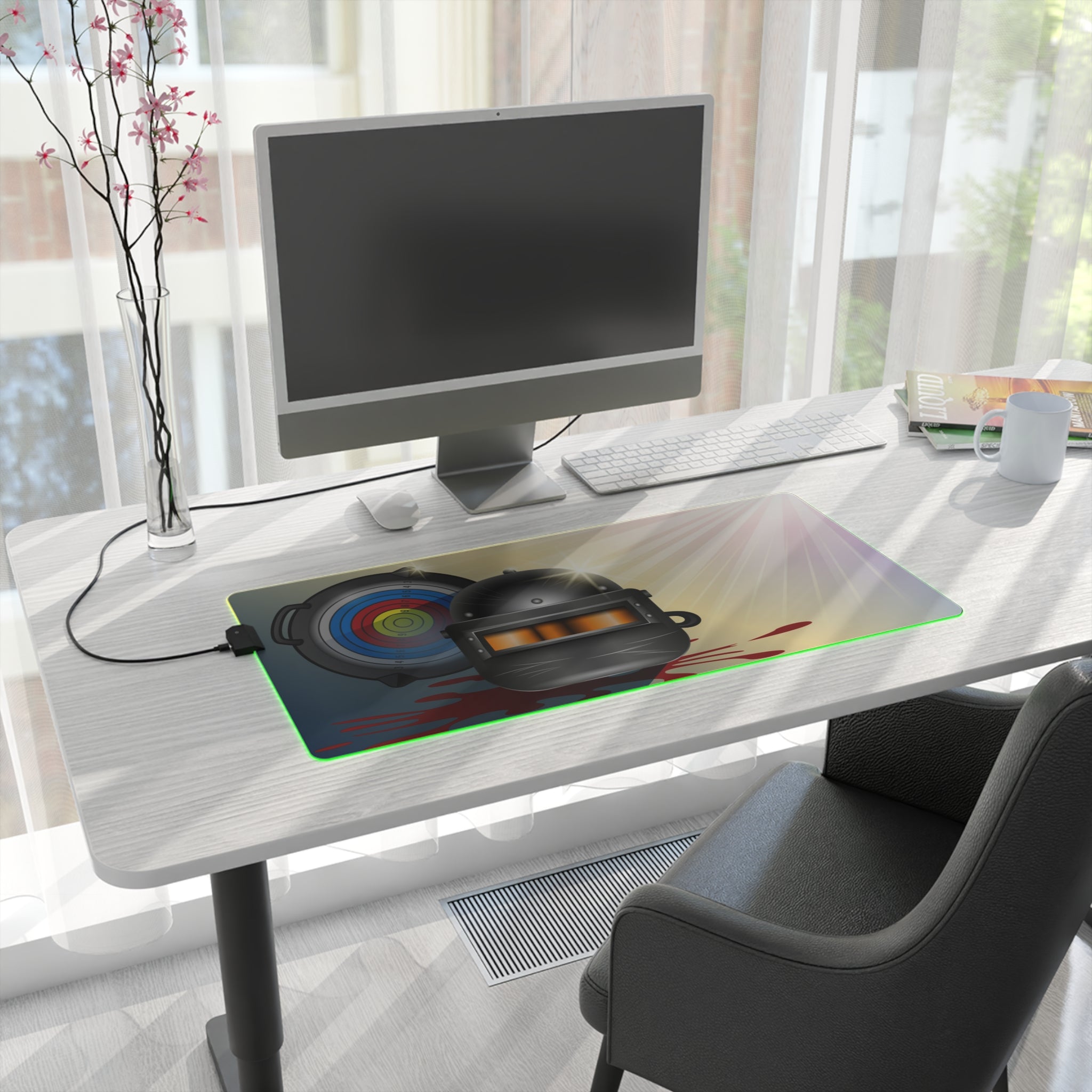 PUBG Mouse Pad - LED Gaming Mouse Pad