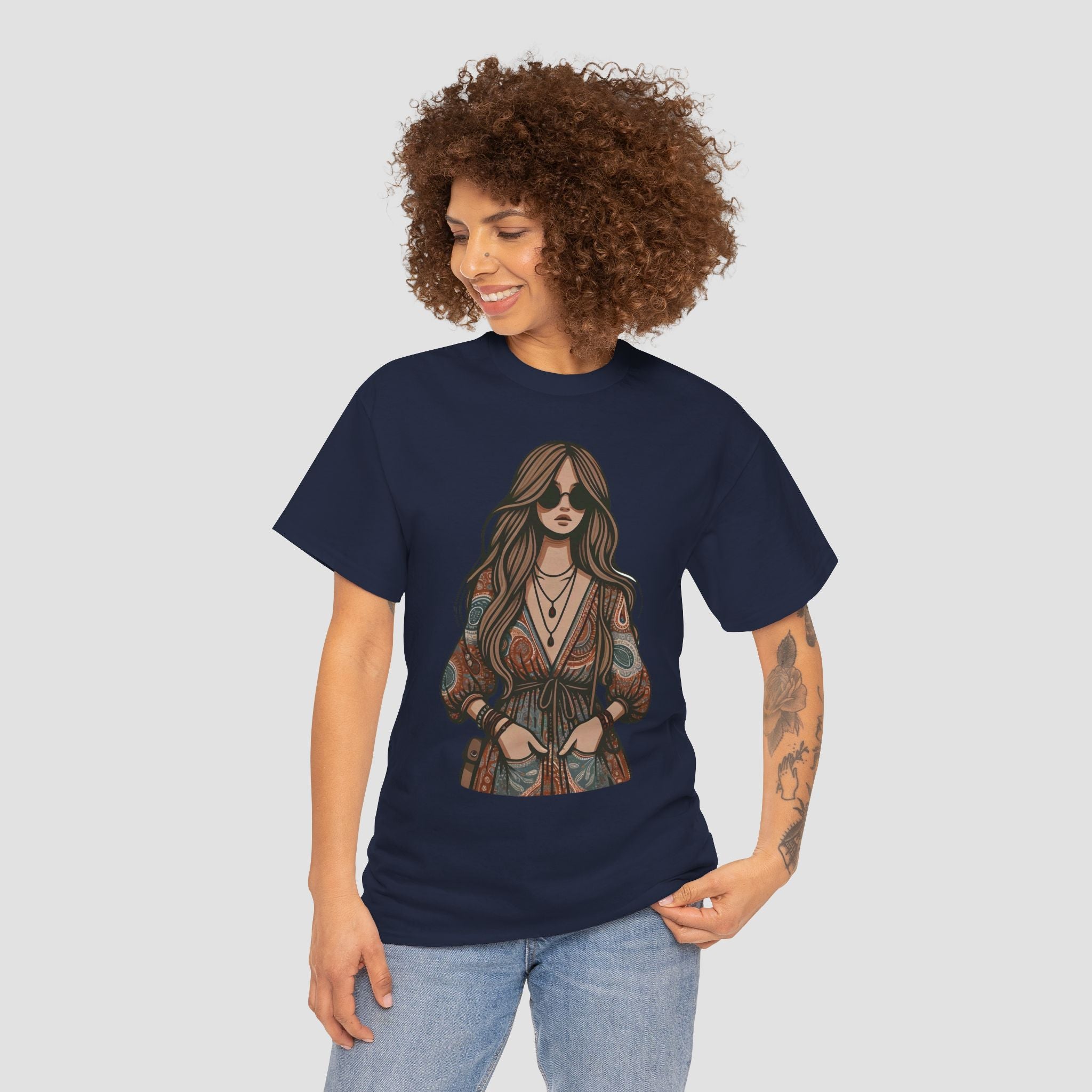 Bohemian Chic Unisex Tee | Vintage Style T-Shirt |